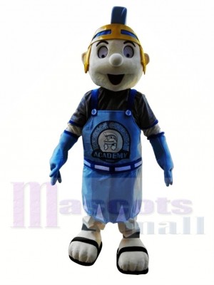 Blue Knight Spartan Trojan Mascot Costume 