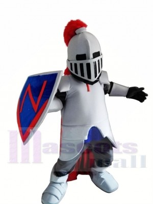 Blue Knight Spartan Trojan Mascot Costume