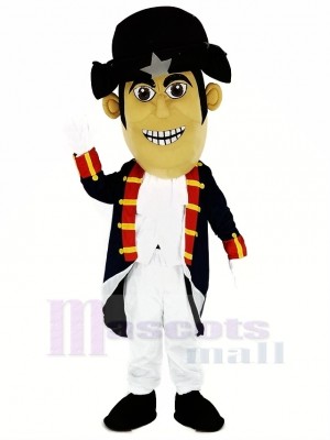 Patriot with Dark Blue Cloth Mascot Costume People