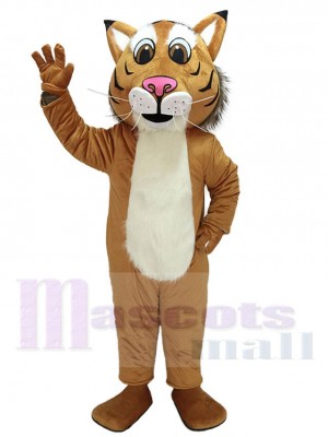 Fierce New Friendly Bobcat Mascot Costume