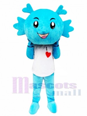 Blue Dragon Mascot Costume