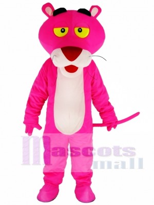 Cartoon Pink Panther Mascot Costume