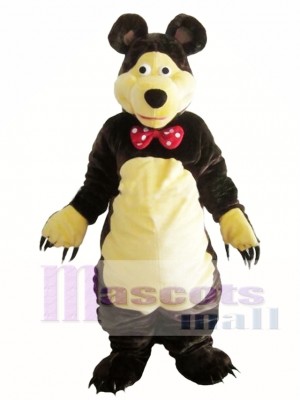 Gentle Brown Bear Mascot Costume