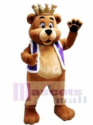 King Billy Bob Bear Mascot Costume