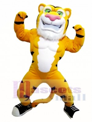 Power Muscle Tiger Mascot Costume