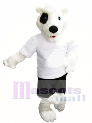 Cute White Bear Mascot Costume