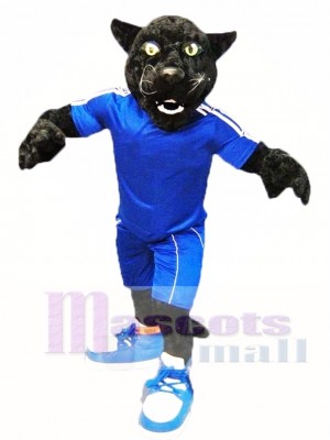 Black Sport Panther Mascot Costume