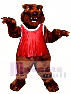 Fierce Grizzly Bear Mascot Costume