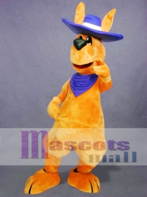 Friendly Adult Kangaroo Mascot Costume