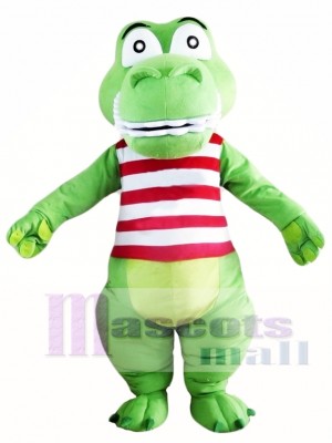 Green Cute Crocodile Mascot Costume Alligator Costume for Adult