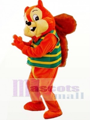 Orange Cute Squirrel Mascot Costume  