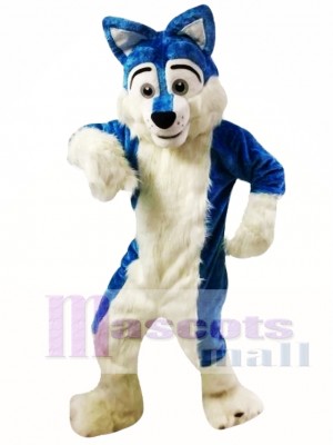 Blue Wolf Fursuit Mascot Costume