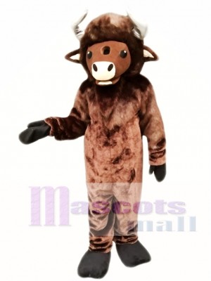 Brown Buffalo Mascot Costume  