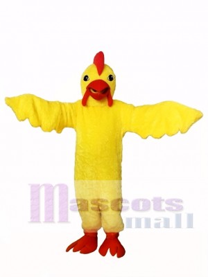 Yellow Realistic Chicken Mascot Costume