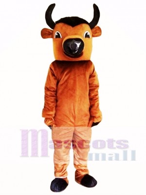 Brown Buffalo Mascot Costume