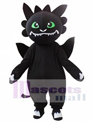 Black Dragon Mascot Costume