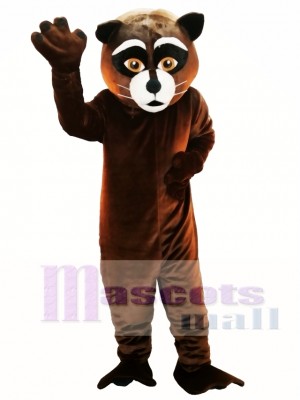 Brown Raccoon Mascot Costume