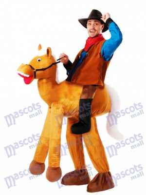 Piggyback Pony Horse Carry Me Ride Horse Mascot Costume