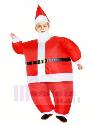 Santa Claus Inflatable Halloween Christmas Xmas Mascot Costumes Cartoon For Kids