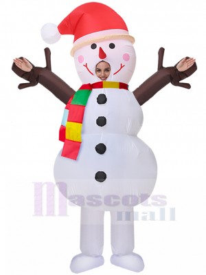 snowman inflatable costume