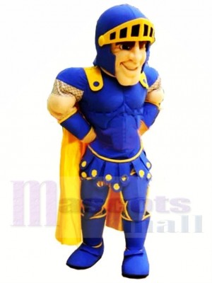 Top Quality Blue Knight Mascot Costume 