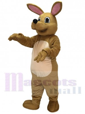 Cute Tan Kangaroo Mascot Costume