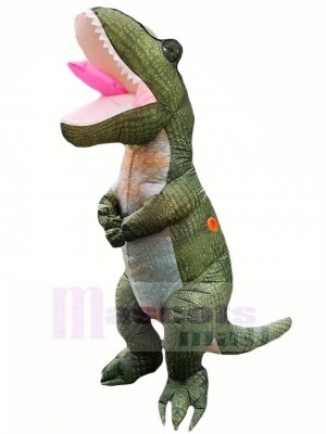 Dark Green Tyrannosaurus T-Rex Inflatable Mascot Costumes