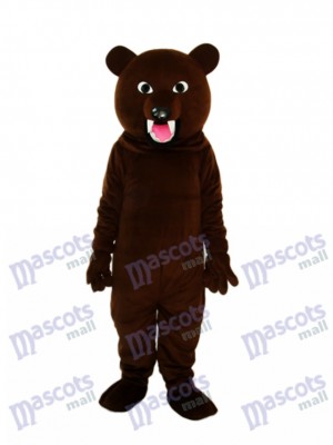 Large Gray Black Bear Tooth Mascot Adult Costume