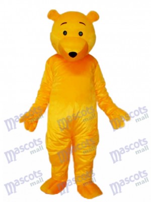 Yellow Bear Mascot Adult Costume