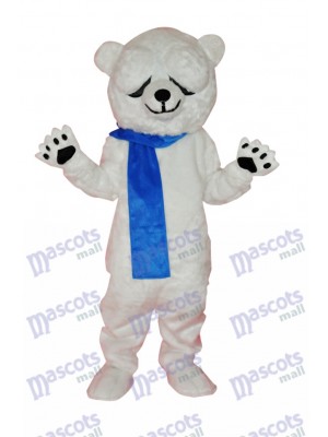 Teddy Bear in Blue Overalls Mascot Adult Costume