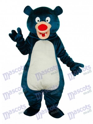 Blue Bear Mascot Adult Costume