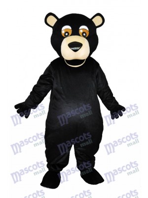 Round Mouth Black Bear Adult Mascot Costumes