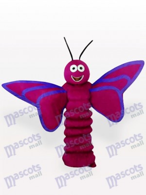  Purple Butterfly Insect Adult Mascot Costume