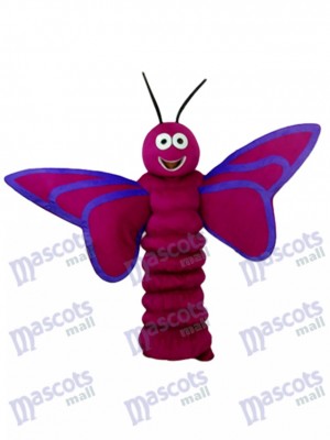 Purple Butterfly Mascot Adult Costume