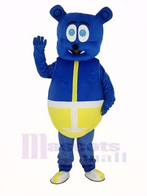 Blue Bear Monster Mascot Costume