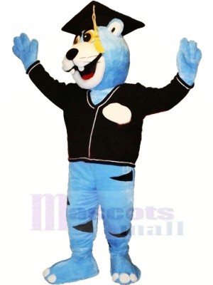 Blue Erudite Panther Mascot Costumes Animal