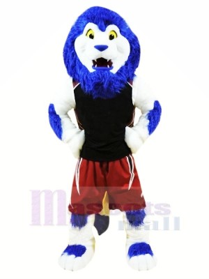 Blue Sport Lion Mascot Costumes Animal