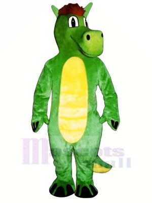Green Dopey Dragon Mascot Costumes Animal