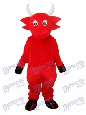 Red Cow Mascot Adult Costume