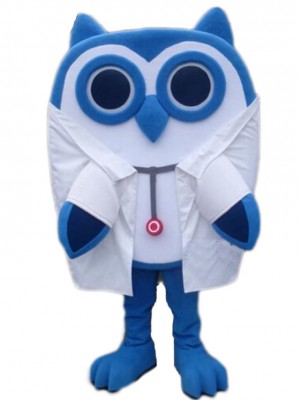 Blue Owl Doctor Mascot Costumes Animal 