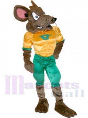 Huron Rat mascot costume