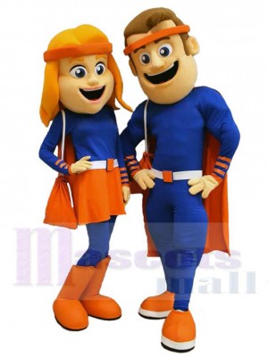 Man and Woman mascot costume