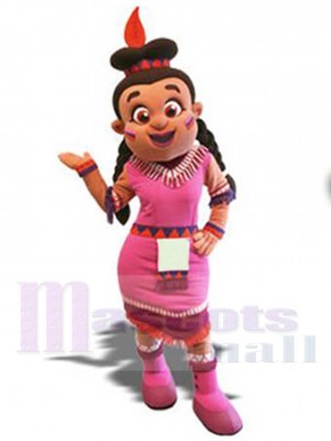Indian Girl mascot costume