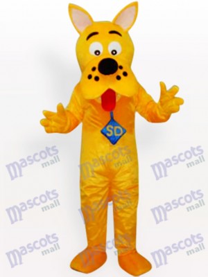 Yellow Dog Animal Adult Mascot Costume