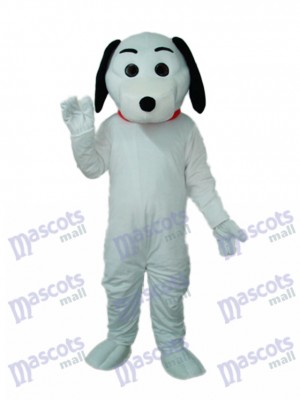 Little White Dog Mascot Adult Costume