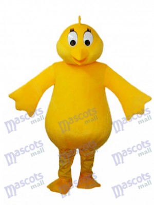 Big Belly Yellow Chicken Adult Mascot Costume