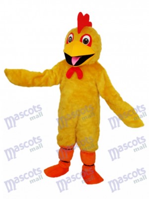 Yellow Chicken Mascot Adult Costume