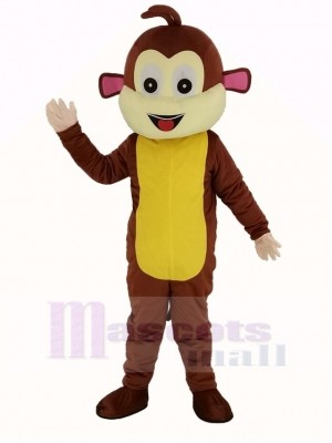 Brown Monkey Mascot Costume Adult