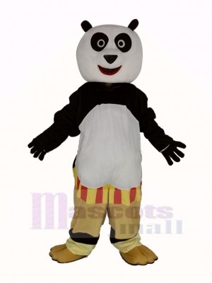 Black and White Kung Fu Panda Mascot Costume Animal	