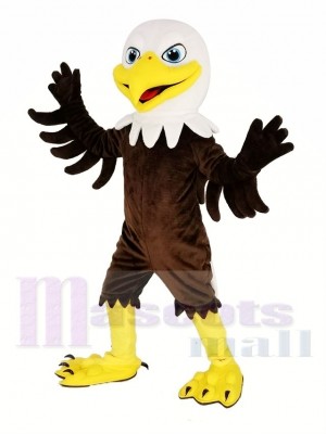 White Head Eagle with Blue Eyes Mascot Costume